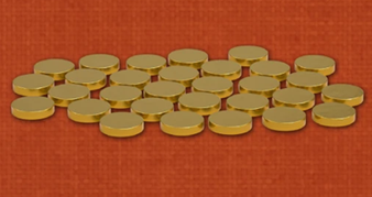 Movers & Shakers: Metall Scripmünzen